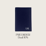 Reisepass-Hülle genarbtes Leder | Nachtblau – Vorbestellung