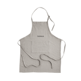 Schürze zum Binden | Grau