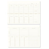 Wochen Planner von A-Journal in beigen Leinen | MERSOR