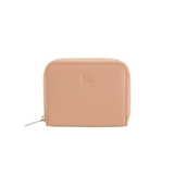 Cosmetic Bag Grained Leather | Dark Red & Gold
