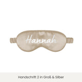 Schlafmaske mit Personalisierung | Champagner