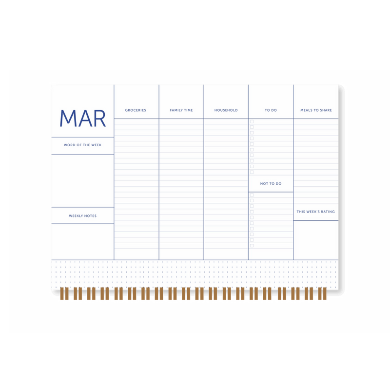 Familien Kalender 2026 | Flow Blue