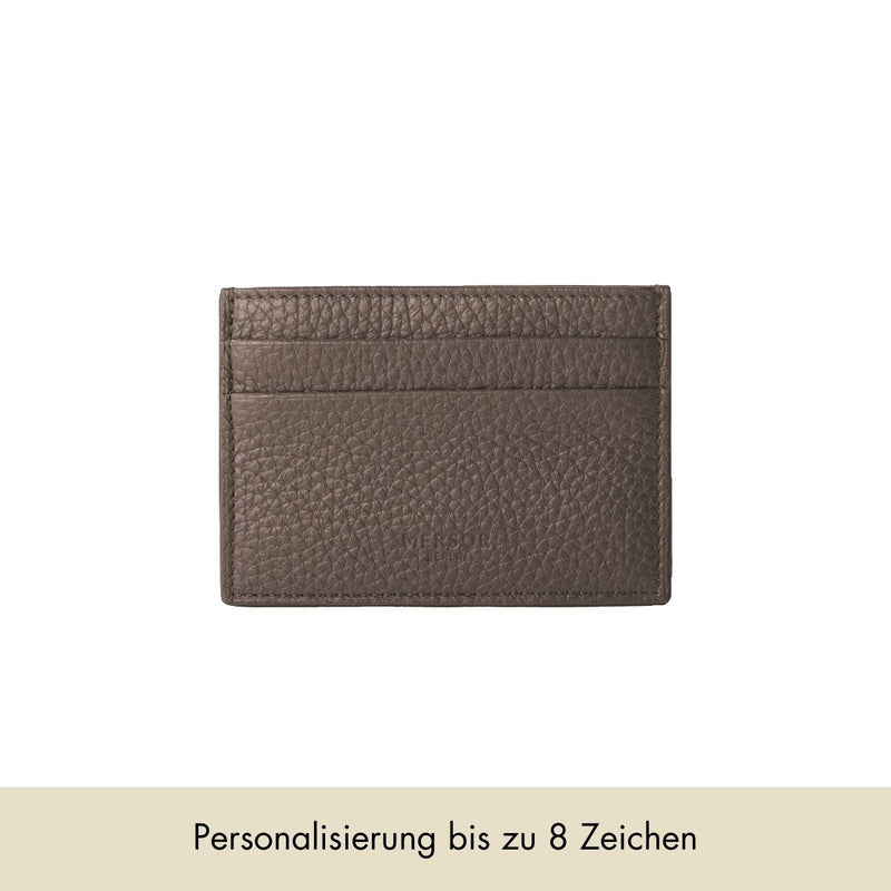 Kartenhalter genarbtes Leder | Warm Earth
