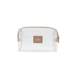 Cosmetic Bag Smooth Leather | Misty Rose & Gold