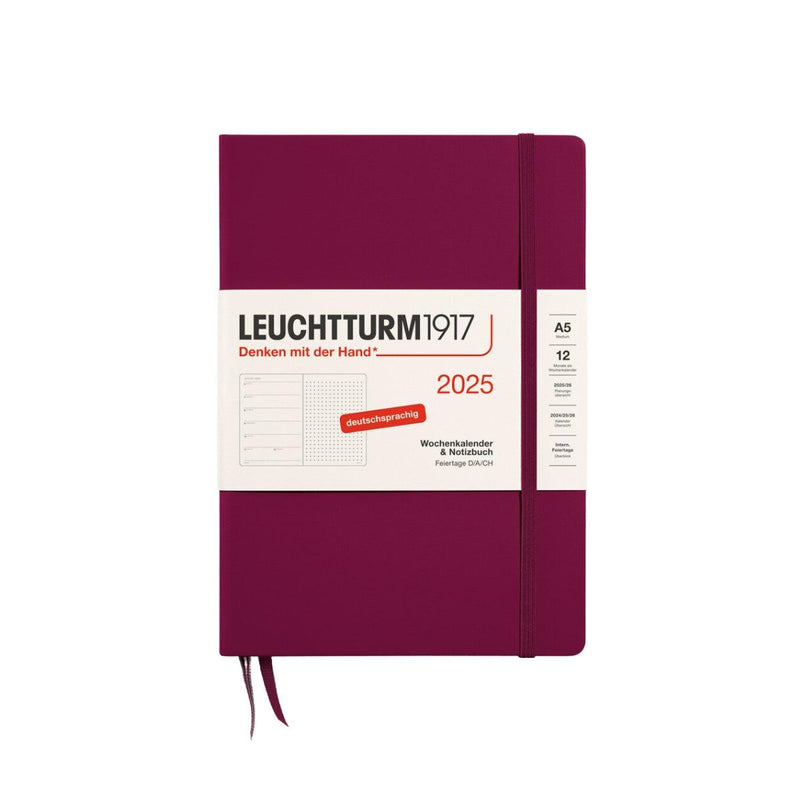 Wochenkalender 2025 & Notizbuch A5 | Port Red