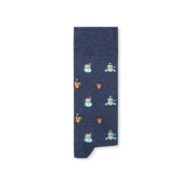 Men Socks | Christmas Blue