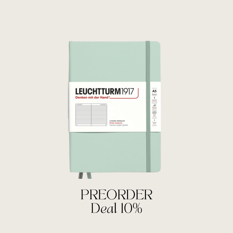 Notizbuch A5 Hardcover | Mint Green – Vorbestellung