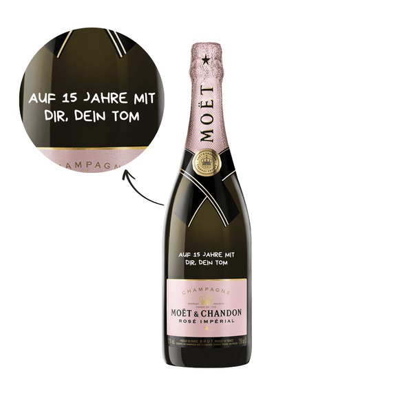 Personalisierter Champagner | Moët & Chandon Brut Impérial Rosé