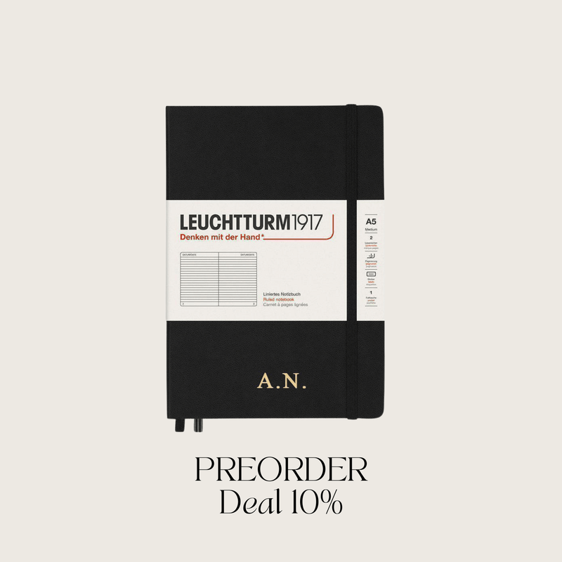Notizbuch A5 Hardcover | Schwarz – Vorbestellung