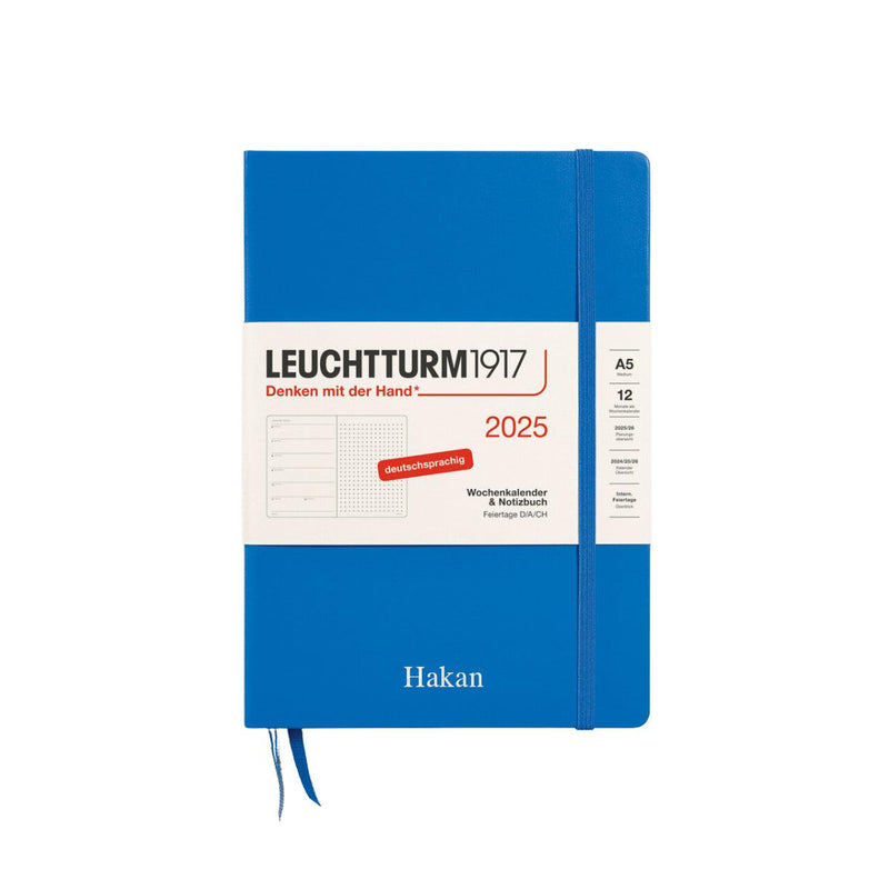 Wochenkalender 2025 & Notizbuch A5 dotted | Sky