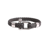 Nautical Men Leather Bracelet | Grey