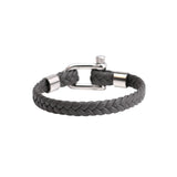 Nautical Men Leather Bracelet | Grey