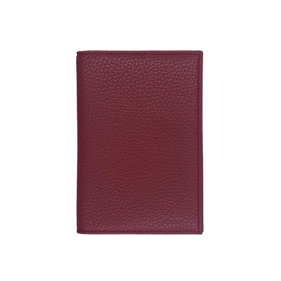 Vaccination Card Cover | Dark red